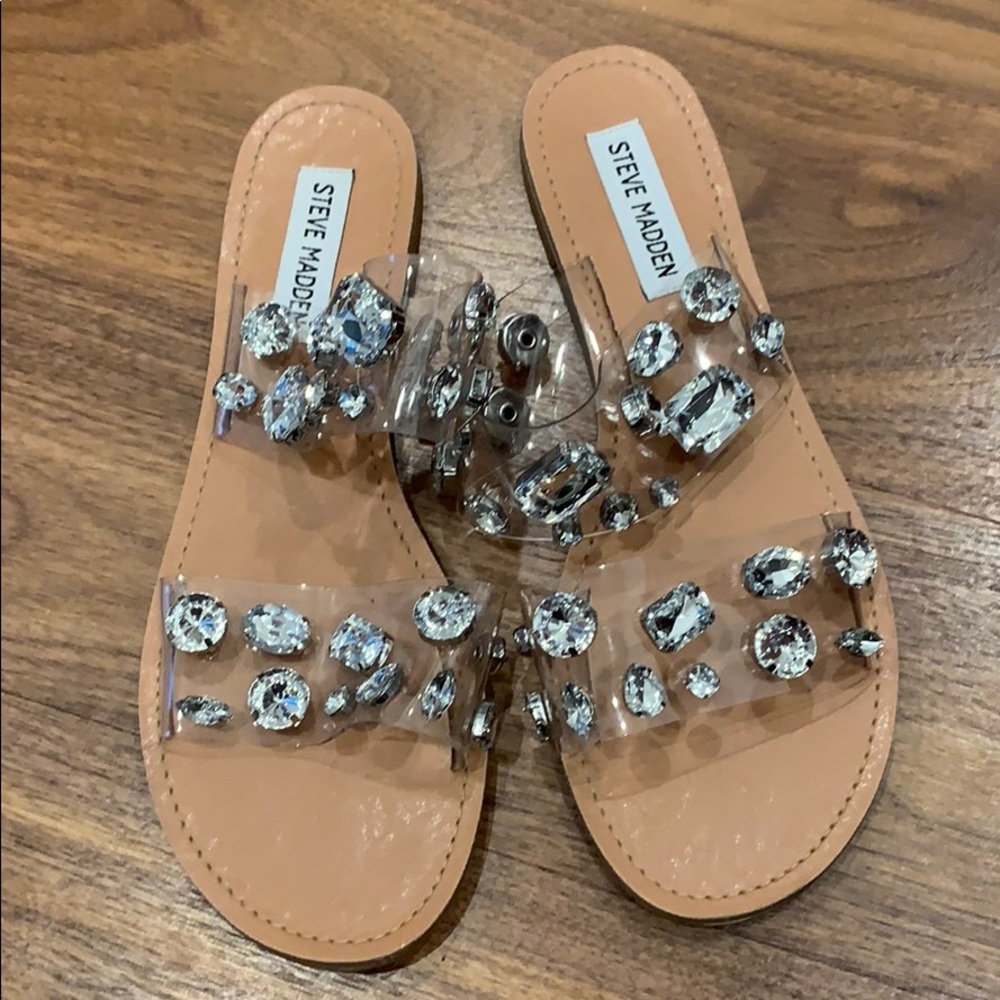 STEVE MADDEN RHINESTONE SANDALS